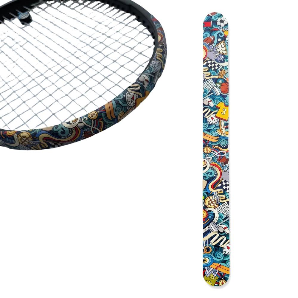 High Elastic Tennis Racket Edge Sticker Tennis Racket Frame Protective Tape Tennis Court