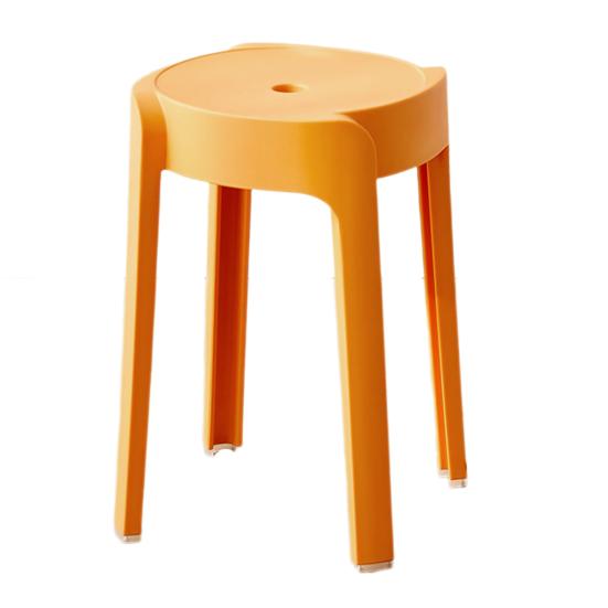 6Pcs Plastic Stool Stackable Portable Round Nesting Stools 330lbs Load Bearing Backless Bar Stool Seating for Home Classroom Outdoor