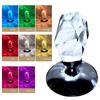Gemstone shape table lamp 16 colors RGB with remote control crystal night light for bedroom nightstand holiday decoration