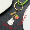 Cute Avocado & Coconut Tree Keychain Pendant
