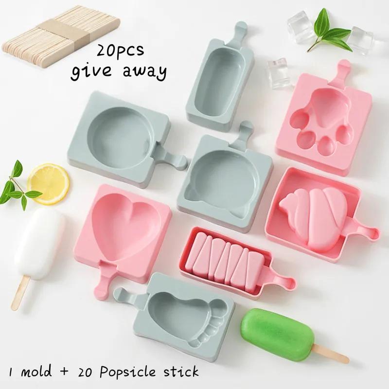 1ks Kreslená silikonová forma na zmrzlinu Kreativní forma na želé, pudink, čokoládu, led pro domácnost, kuchyňské DIY nástroje na zmrzlinu