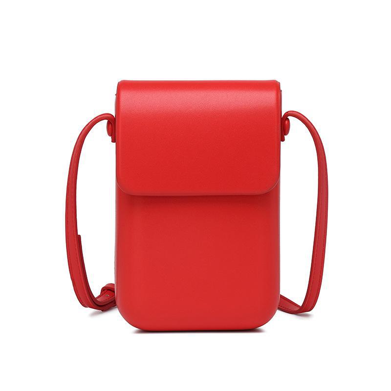 

Женская сумка для мобильного телефона через плечо 2024 года — простая, модная, легкая, универсальная сумка в корейском стиле мини 12x18cm