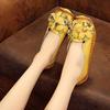 Genuine Leather Handmade Flower Loafers Soft Flat Casual Shoes Autumn Size 35-40