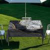 Outdoor Rectangular Table Cover With Starry Sky Sand Flow Waterproof Elastic Edge Patio Garden Dining