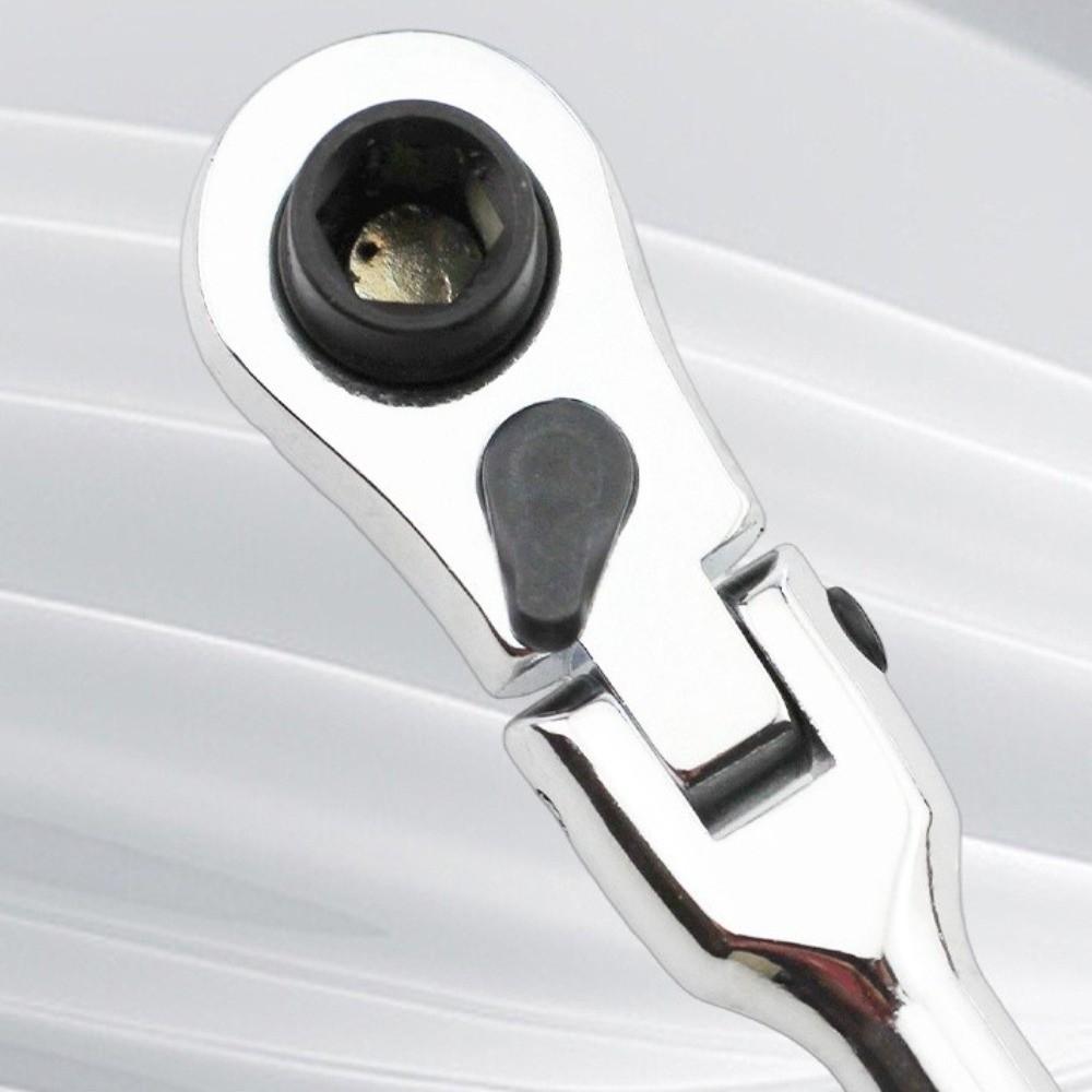 Round Handle Quick Spanner Tool Metal Double Head Ratchet Durable Ratchet Wrench  Hand Tool