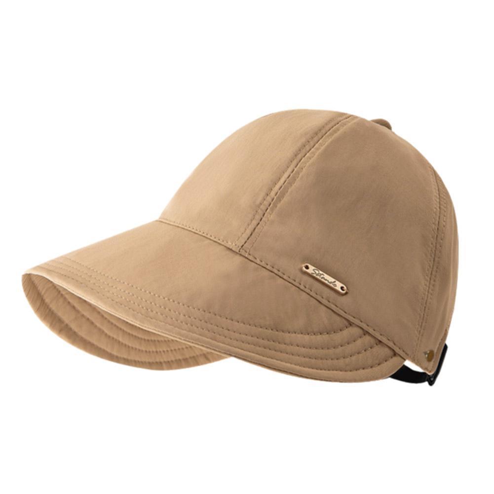 Summer Ladies Wide Brim Fisherman Hat UV Protection Baseball Cap Wide Brim Adjustable Fisherman Cap for Outdoor Sports