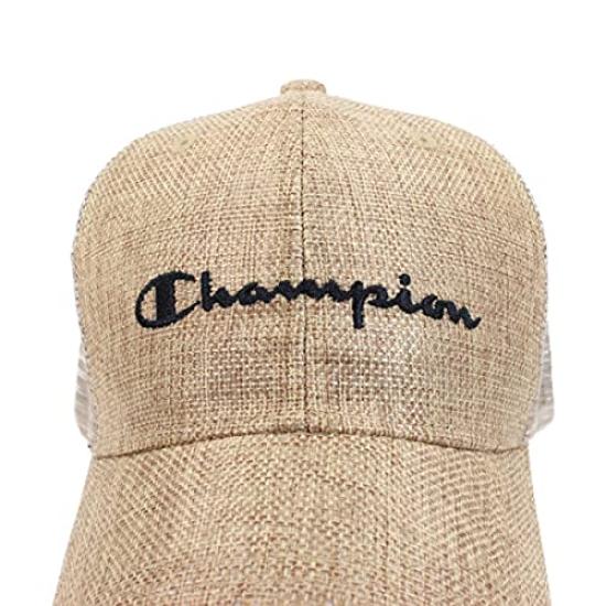 Champion Work Cap for Men and Large Seat Mesh Popular and Trendy Day Women, Size, Cap, Brand, Father's Gift, Men's (M, Beige)