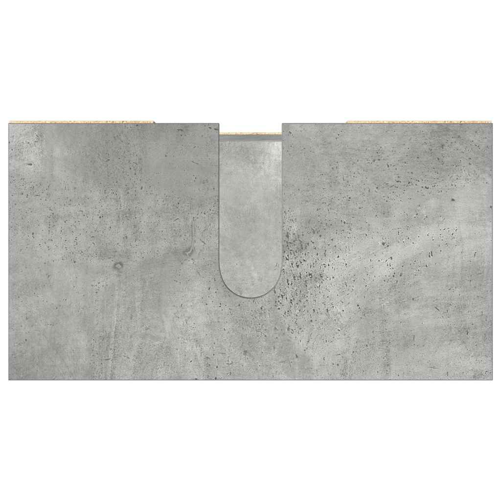 Bathroom Cabinet Concrete Grey 60 X 32 X 53.5 Cm Particleboard