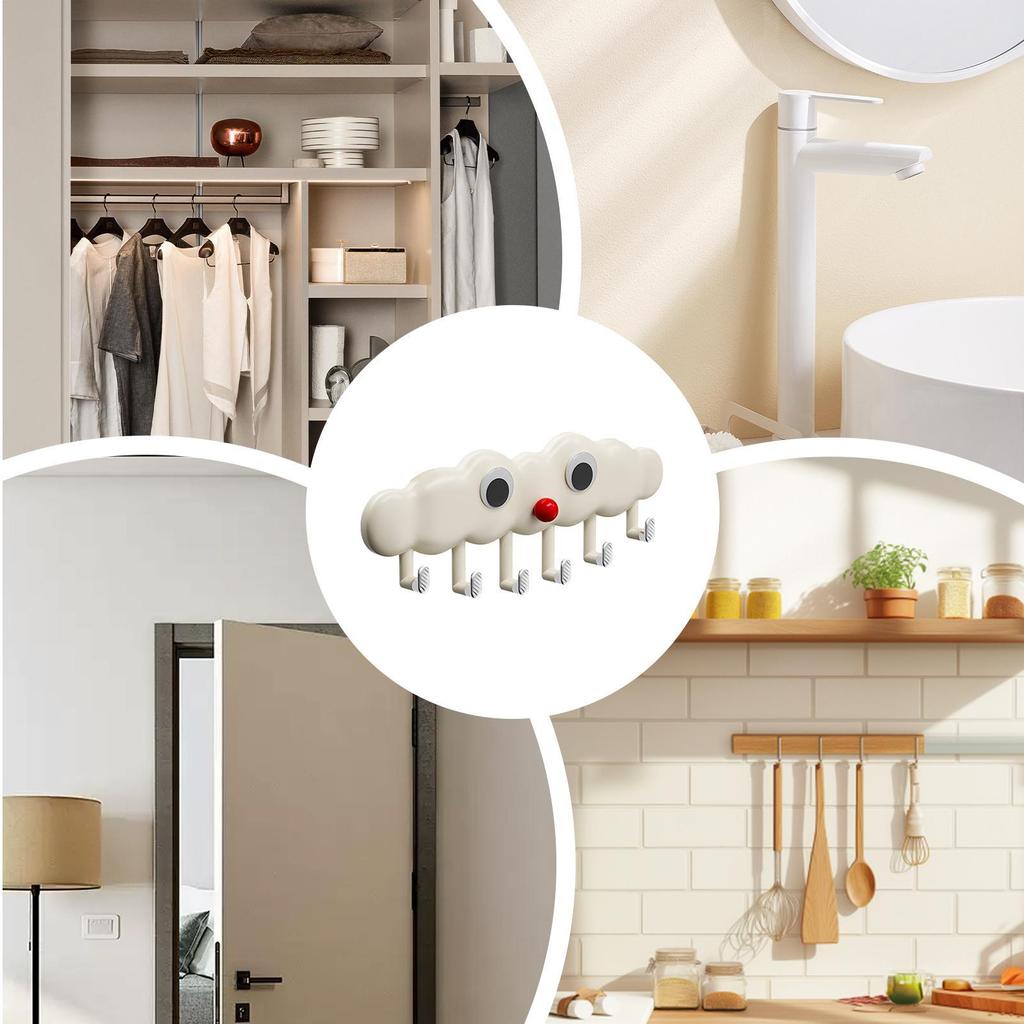 Badezimmer Handtuchhaken Wolken Design Lustiger Wandhaken Bademantel & Handtuchhaken Für Kleidung Schlüssel Schlafzimmer Wohnzimmer Tasche Mantel Büro Dusche