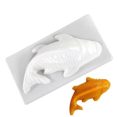 Fish Mold 3D Koi Fish Shape Plastic Cake Chocolate Jelly Mould DIY Soap Handmade Sugarcraft Mold Baking Molds