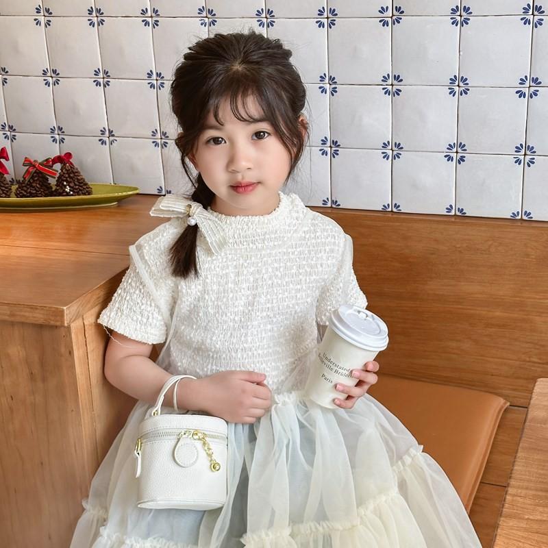 Stylish Mini Crossbody Bag For Kids Versatile Pu Material Breathable Design Perfect For Preschoolers In Black White Pink Blue Silver And Khaki