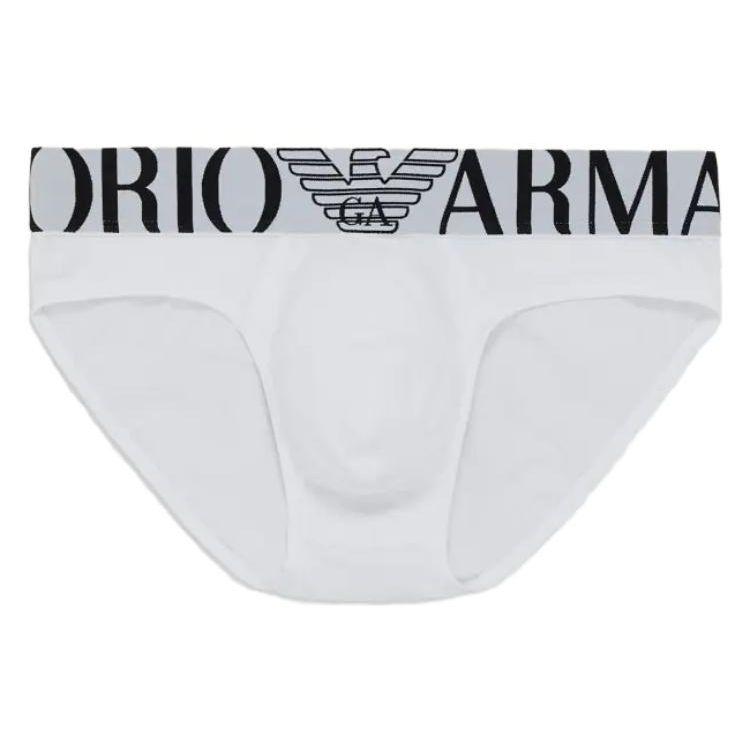 

Emporio Armani Однотонное Треугольное Узкое Мужское Нижнее Белье Белое 110814CC71600010 S