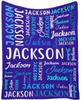 20 Colors Customized Children Adults Name Flannel Blanket Custom Personalized Day Gifts Blanket Cover Fleece Picnic Travel