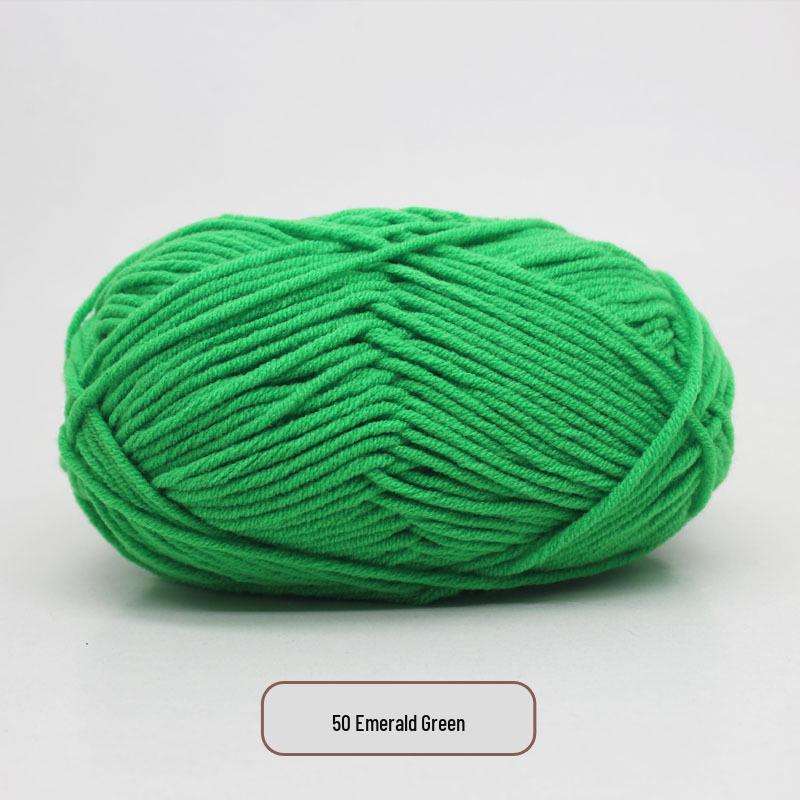 5-Strand Milk Cotton Yarn Scarf & Hand-Knitted Hat Yarn - Baby Soft, Medium Thickness, Free Shipping