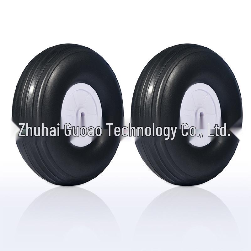 Realistic 20-127mm PU Tires & Sponge Wheels for Fixed-Wing RC Model Aircraft
