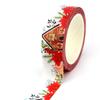 2023 NEW 1PC 10M Deco Winter and Christmas Gingerbread House Candle Dachshund Washi Tape for  Journaling Masking Tape Stationery