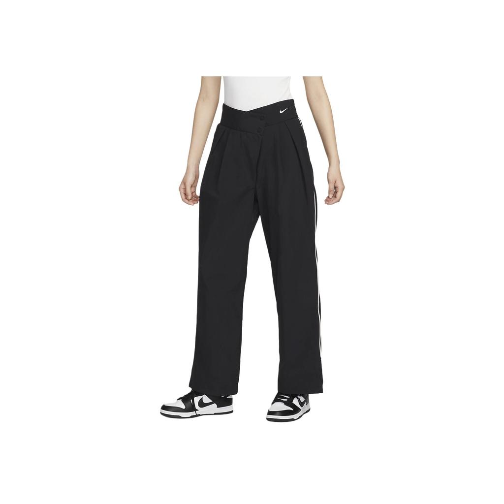 Nike Retro Sports Fashion Woven Casual Pants Women Pants Black FV7542-010