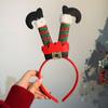 Photo Props Christmas Headband Santa Claus Leg Xmas Hair Band Xmas Hat Bands  Christmas Decor