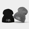 Autumn and winter men's and women's wool hats New casual versatile Gigi embroidered knitted hats Outdoor warm windproof cold hats
