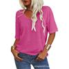 2026 Summer New Women's Short-Sleeve V-Neck T-Shirt Top