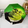 Shrek Theme Automatic Umbrella, Lightweight & Portable, 8 Rib, Perfect for Outdoor Travel, Birthdays, Christmas, Gifts.
