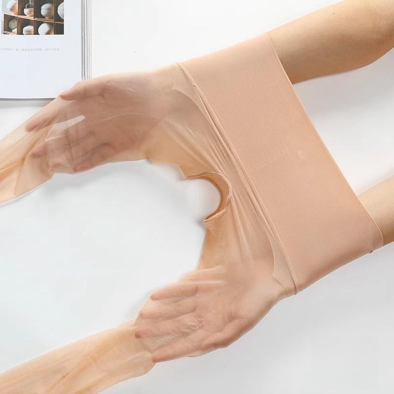 Doiaeskv 5D Women'S Oil Shiny Stocking Sexy Women Seamless Tights Luxury Pantyhose Open Crotch Lingerie Transparent Stockings