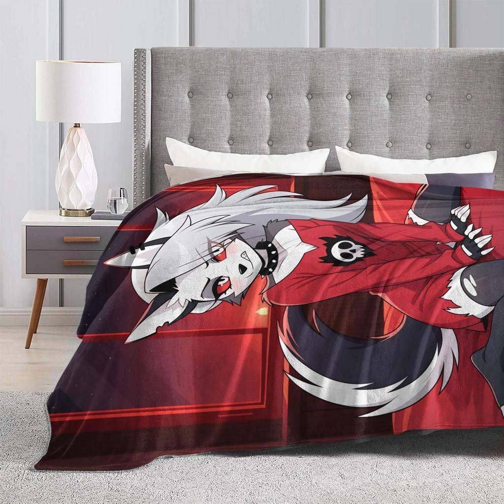 Warme Decken Junge Mädchen Dekorative Loona Bettwäsche Überwürfe Helluva Boss Flanell Tagesdecke Für Heimdekoration Lustige Sofa Bett Abdeckung