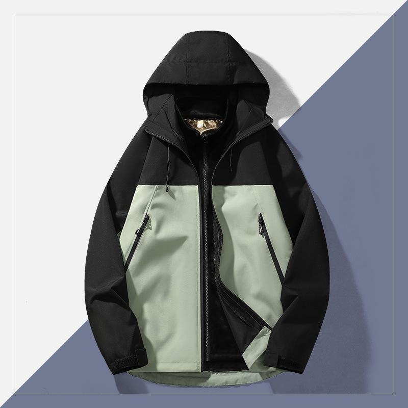 Jacket Men's and Women's Waterproof Graphene Fleece Removable Three-in-one Windproof Outdoor Mountaineering Jacket