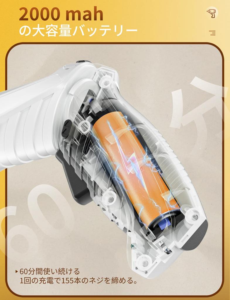 Anfei Small Cordless Electric Screwdriver Set with 47 Parts and 2 Transformable USB Long Battery Strong Magnetic Tool Set for Furniture Includes