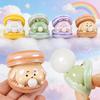 Cartoon Macaron Burger Squeeze Toy - Cute Animal Spit Bubble Squishy Stressrelief Fidget Toy Funny Vent Desktop Ornament Gift