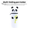 Pencil Case Desktop Stand Up Pen Holder Cartoon Animal Design Silicone Pencil Storage Bag for Home School Office Supplies