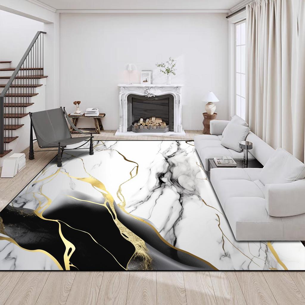 Luxury Modern Style Carpet for Living Room Big Size Coffee Tables Mat Home Decor Washable Rugs Non-slip Entrance Door Mats