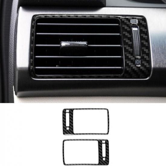 2Pcs Carbon Fiber Side AC Air Vent Outlet Cover Trim For Honda Accord 2013-2017