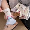 Ladies Spring and Summer Fashion All Kinds of Lovely Boneless Mesh Animal Cotton Tube Socks