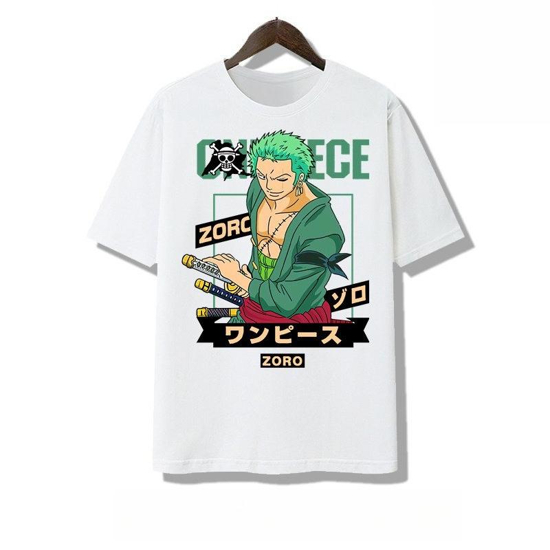 One Piece Nika Bounty Hunter Zoro Printed T-shirt Cotton Comfortable Parent-child Outfit
