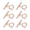 Stainless Steel Round Toggle Clasps TBar Clasps for Necklace Jewelry Making Rose Gold