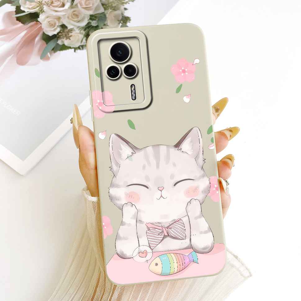 For Redmi K60E 5G 22122RK93C Case Lovely Cartoon Design Silicone Back Cover For Redmi K60e K60E 5G 6.67" Phone Cases Shockproof