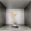 Swimming Metal Figurines Creative Metal Handicraft Movement Figurines Diving Sportsman Abstract Sculpture Home Decoration