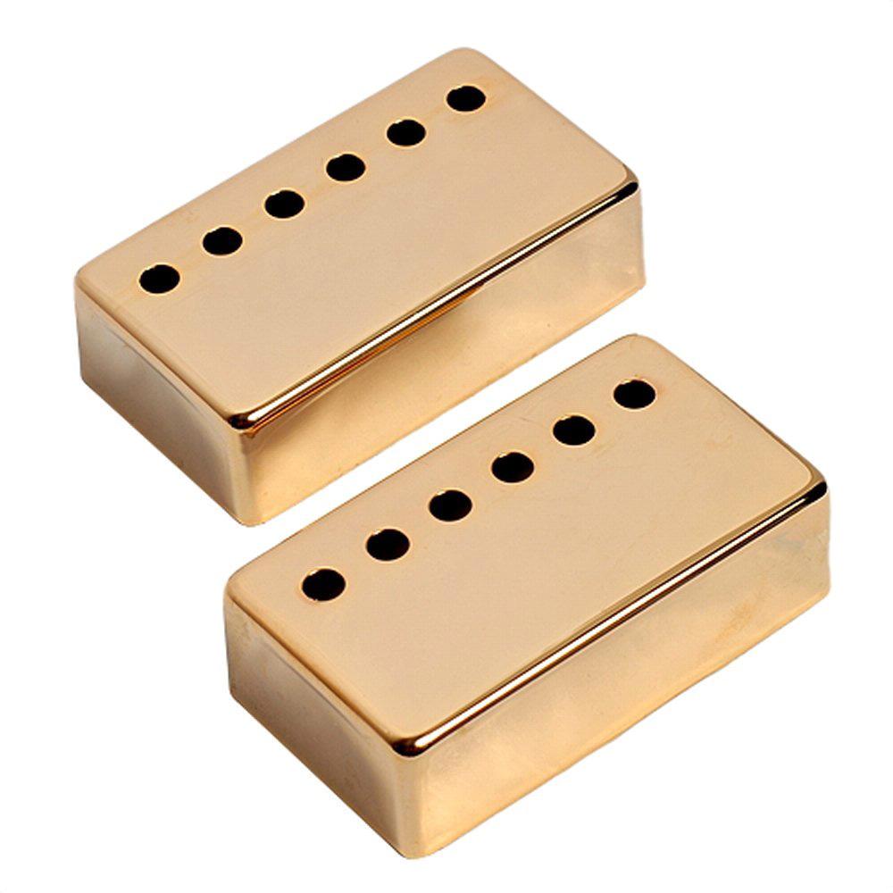 2Pcs Humbucker Guitar Pickup Cover 50mm + 52mm Pole Spacing Metal LP Guitar Neck Pickup Covers for Electric Guitar