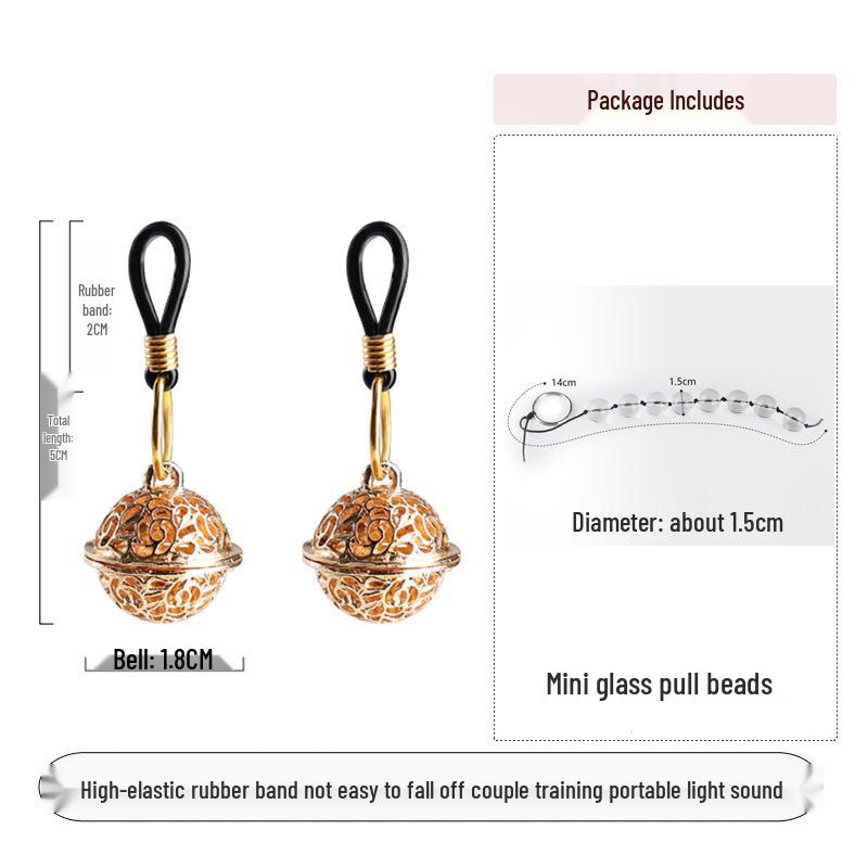 Bell Nipple Clamps: Wearable SM Training Toys for Outdoor Erotic Stimulation and Punishment
