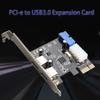 PCI-E Sata Adapter PCIE Card Controller Extender PCIe Converter Expansion Adapter PCI-E Riser Card PCI-E To USB 3.0 Card Expansion Card Game PCIE Card