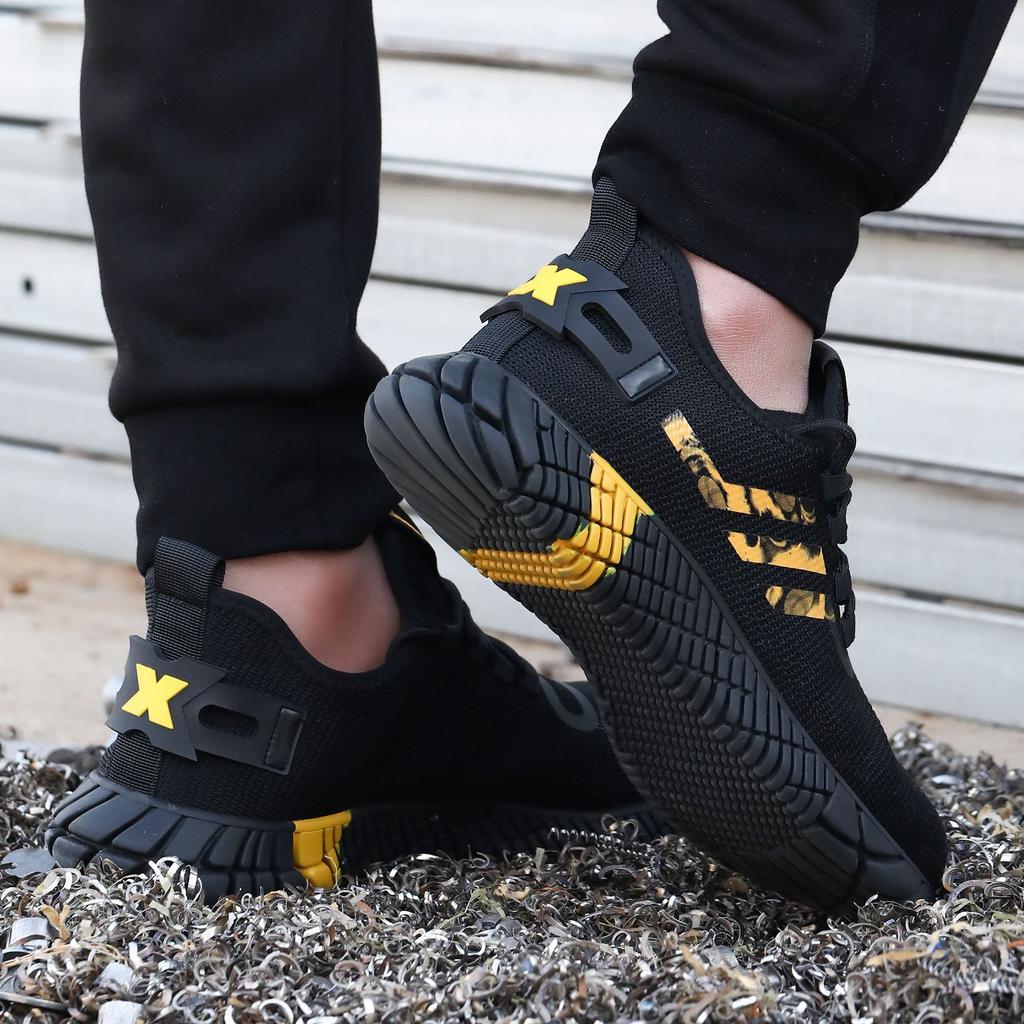 Processing custom labor insurance shoes, men's anti-smash and anti-puncture, steel bag head, rubber sole, safety protection, work shoes, wear-resist