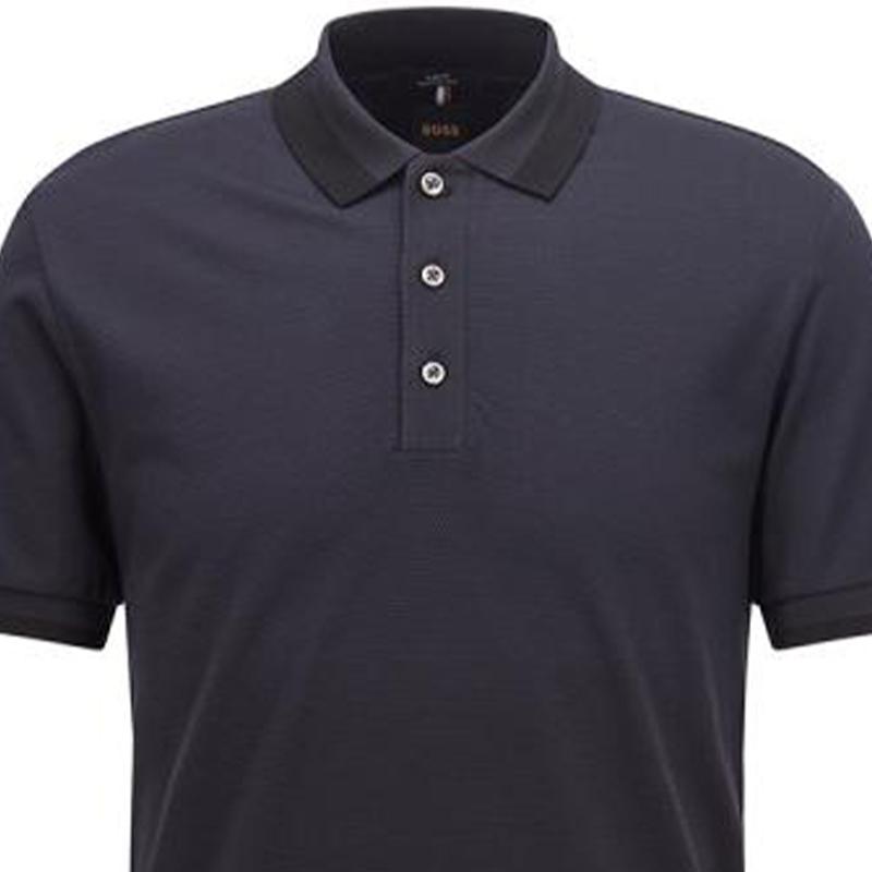 HUGO BOSS Polo Shirts Men's Dark Blue Polo Collar Moderate Other 50473509-405