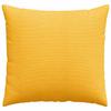 Sofa Cushions 2 Pieces Light Yellow 50 X 50 Cm Corduroy Fabric