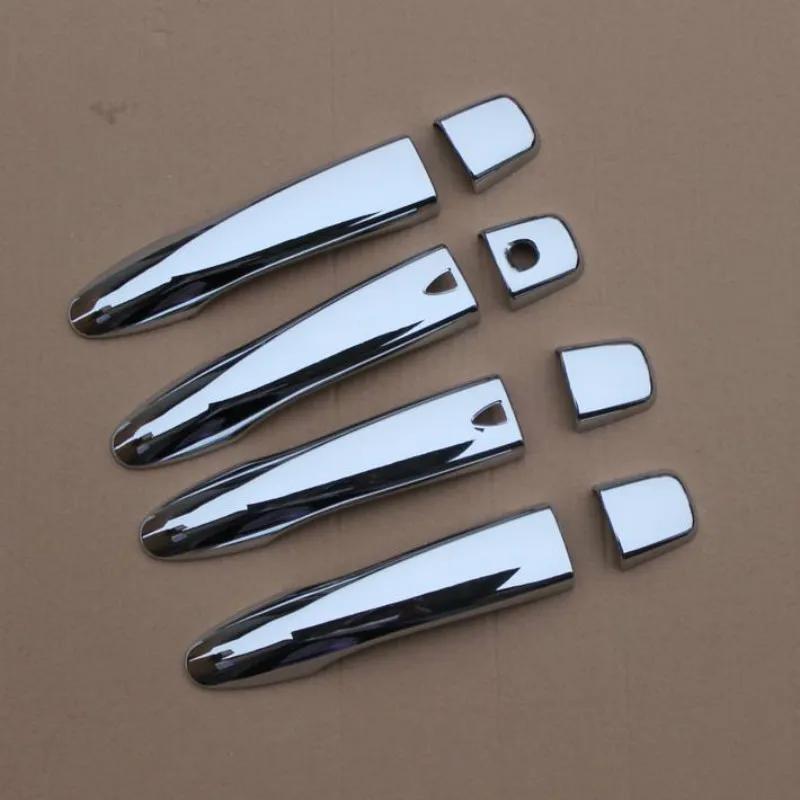 GLOSS BLACK CHROME CAR DOOR HANDLE COVER CATCH CAP TRIM MOLDING For Nissan Pulsar C13 2015 - ACCESSORIES