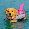 Enhanced Buoyancy Dog Swimsuit Reflective Dogs Swimming Clothes Shark Dog Life Jacket  For Dogs