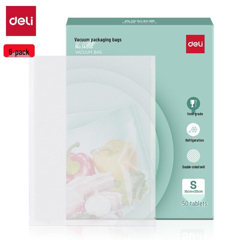 Deli 14916 Food-Grade Vacuum Sealer Bags
