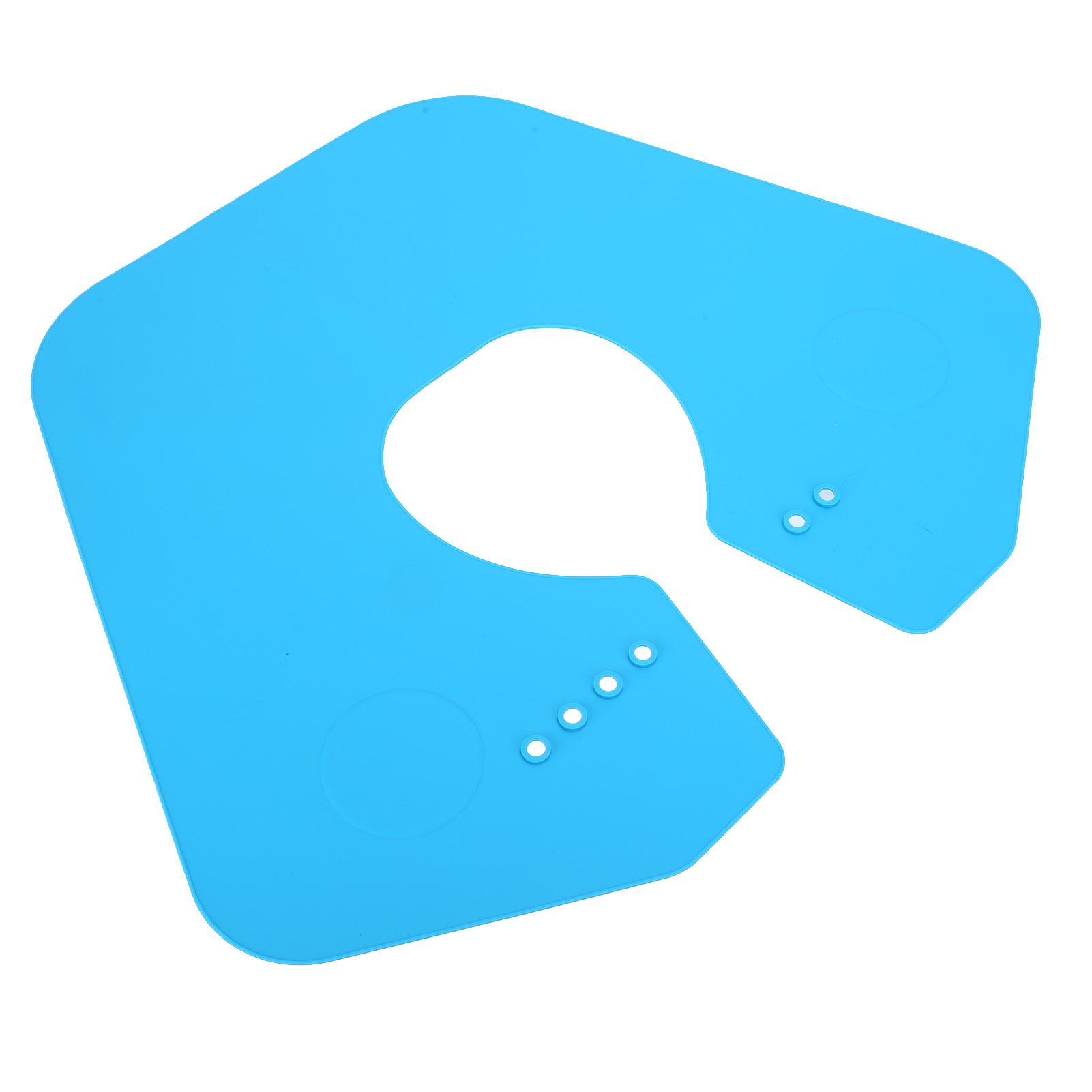 

Воротник для стрижки волос силиконовый парикмахерская накидка для стрижки волос защитная повязка на шею парикмахерская накладка синяя синий