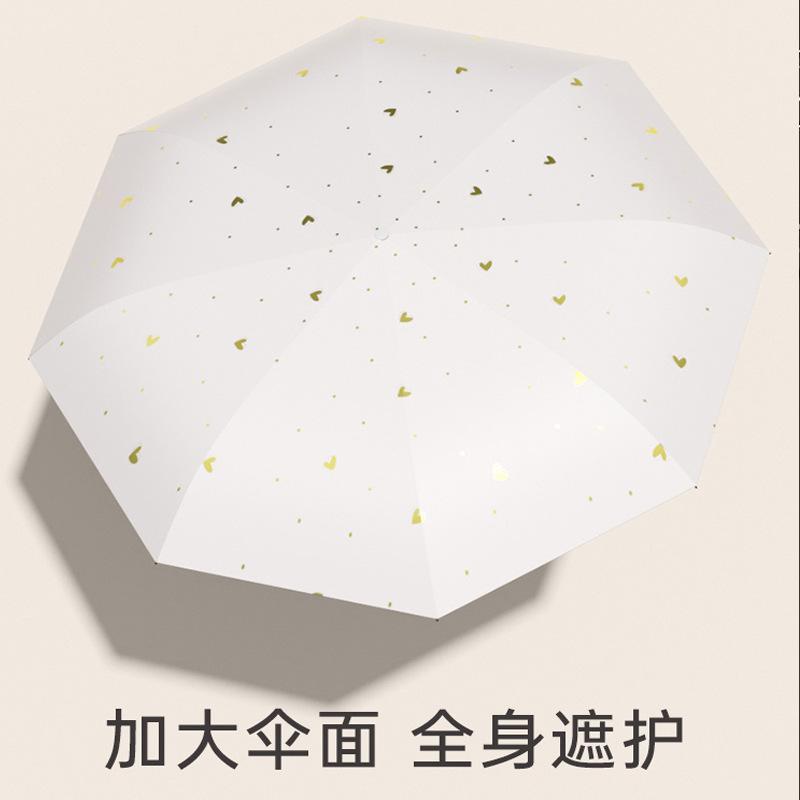 A Large Number of Capsules, Sun Umbrellas, Women's Sunscreen, UV Protection, Sunshade, Sun Umbrellas, Dual-purpose Mini Five-fold Ultra-light