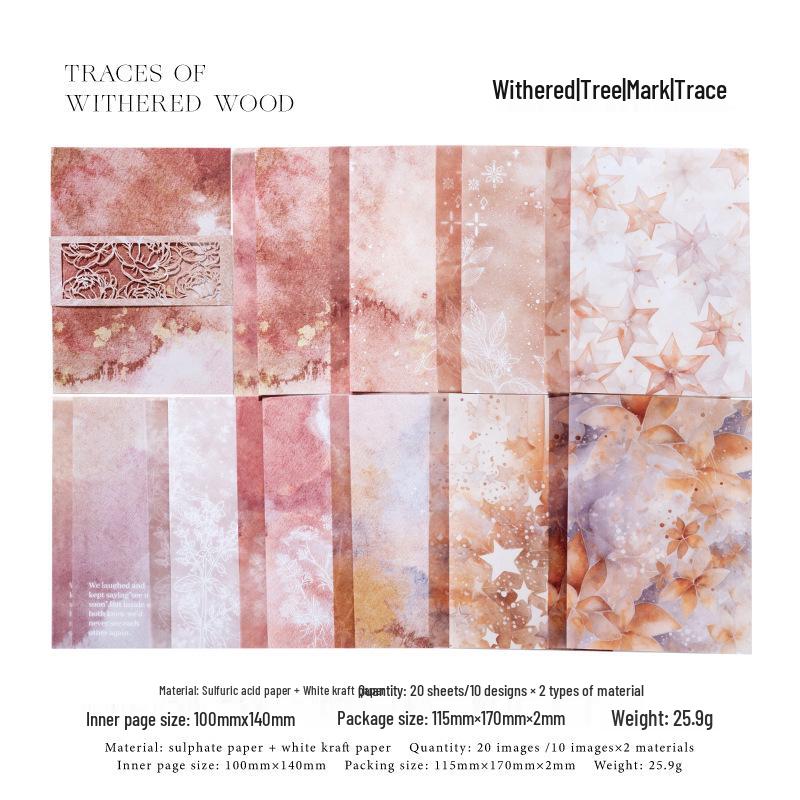 Diário de Aquarela com Vazamento de Cor: Papel Sulfúrico Decorativo para Colagem no Instagram e Base para Notas Adesivas